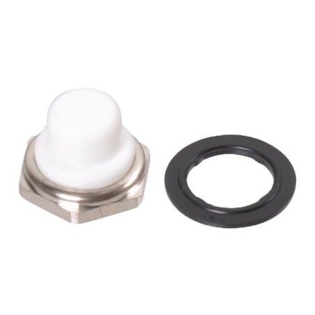 Push switch cap 12 mm white - U16547