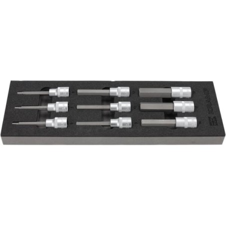 Socket set Hexagon long 1/2 inch 9 pcs - TT800505