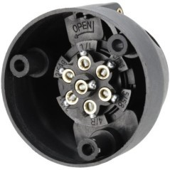 Trailer socket 7-pin, plastic, 12V, screw terminals - TR00002KR