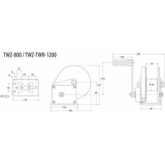 Seilwinde Bremse 370 kg - TW800