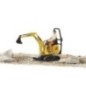 JCB micro digger with worker - U62002