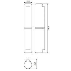 Door hinge - TX4747