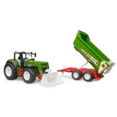 Roadmax tractor frontloader and trailer - U03452