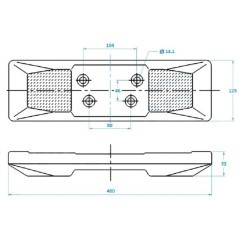 Pad 400mm - UP3742112