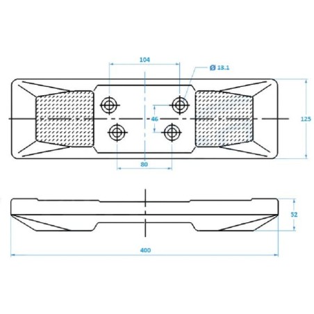 Pad 400mm - UP3742112