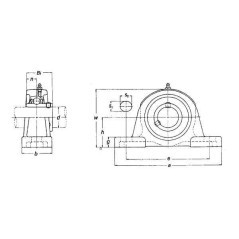 Stehlager kpl. - UCP210