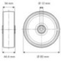 Rad 80 mm - UOO080341244 Rad 80 mm - UOO080341244