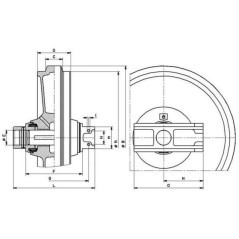 Front wheel - UP3742066