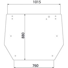 V33118310N Kramp, Rear glass 