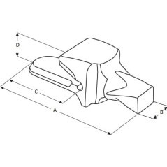 Tooth Adapter - V-Type - V19SYLNA