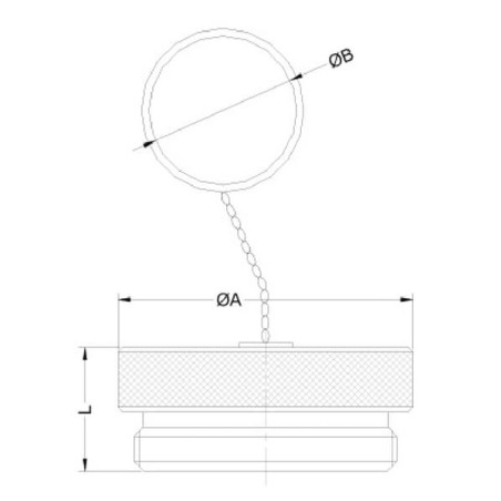Dust plug for VCR 34-F - VCR34MP