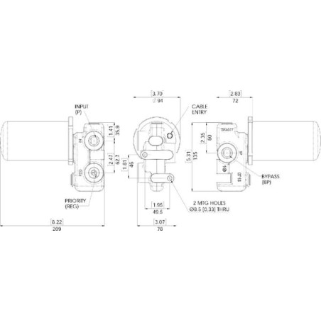 Flow Control Valve 12V 76 L/m - VFD120200JE12