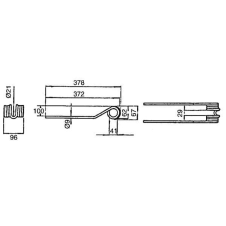 Palec zgrabiarki , pasuje do Deutz-Fahr - VF06580456KR