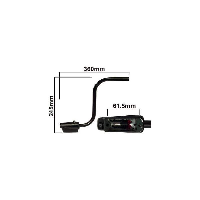 Cab mirror bracket arm - VLD1104