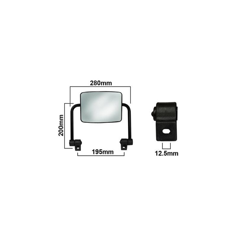 Flat mirror assembly - VLD1056