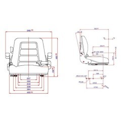 Fork lift seat - VLD1649