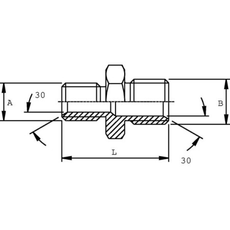 Adaptor M 1-1/2x1 BSP - VNB2416