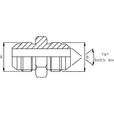 Adaptor M 1/2 x 9/16 JIC - VNJ0809