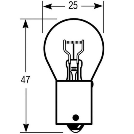 Żarówka P21W 12V 21W Vapormatic (10 szt.) - VLX0382