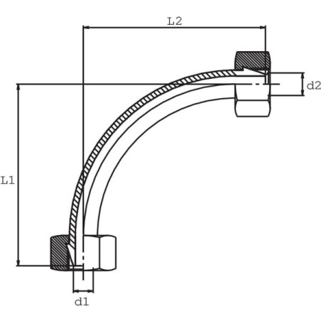 Coupling 10L 90 stopni - VO9010L10L