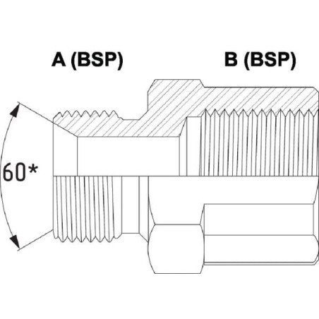 Adapter, A/I, 1 1/2 BSP - VRB24
