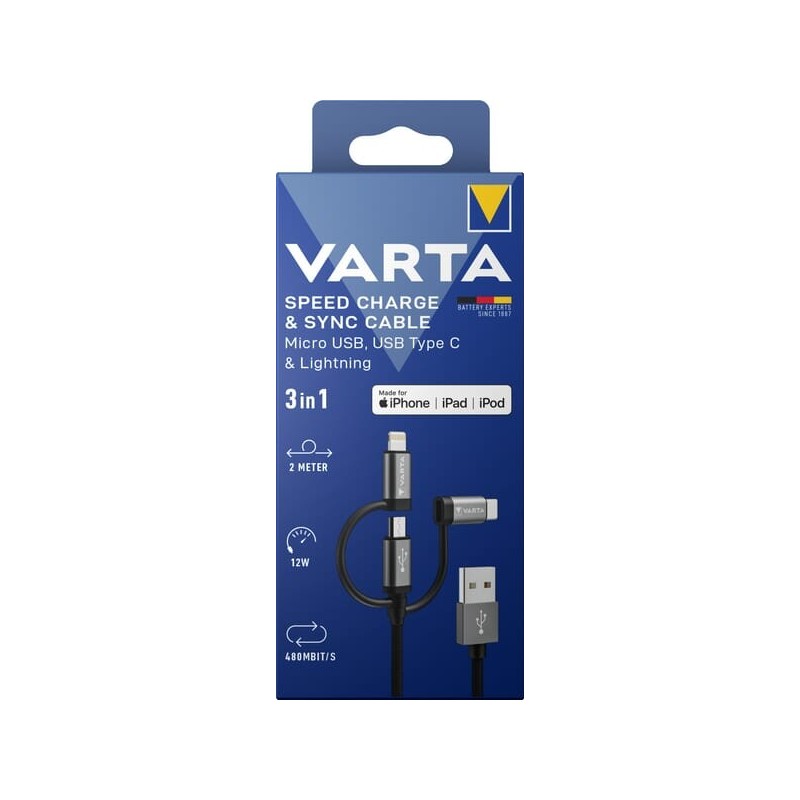 Cable Micro USB, USB type C, lightning - VT57937 Cable Micro USB, USB type C, lightning - VT57937