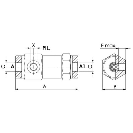 Pilot Check valve S-16-1 inch - VUPSL25001