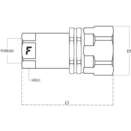 Coupler VV1GAS.F - VV1GASF
