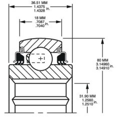Ball bearing - W208PPB16