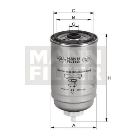 Kraftstoffwechselfilter - WDK725