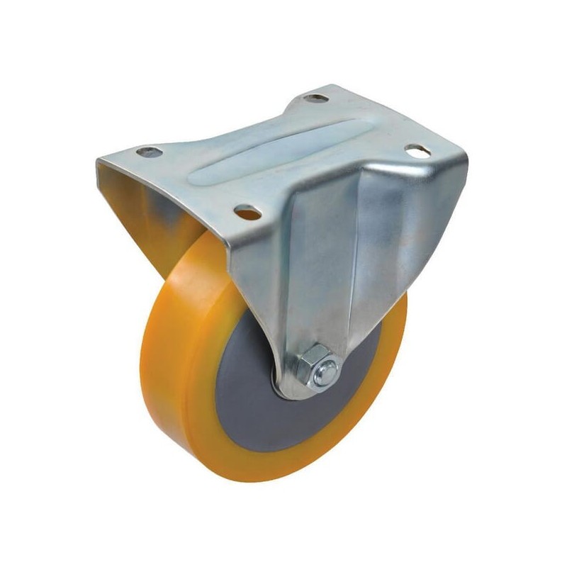 Koło stałe PU średnica 150x40 mm podstawa montażowa 110x145 mm nośność 400 kg Ro-Carr - WH710849150