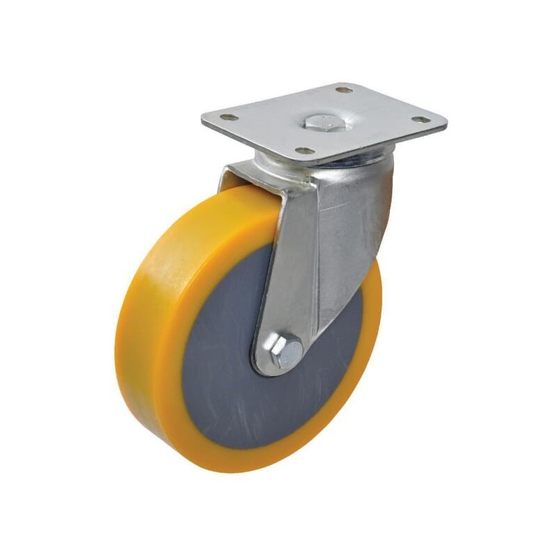 Koło skrętne PU średnica 85x30 mm podstawa montażowa 100x105 mm nośność 200 kg Ro-Carr - WH700849100