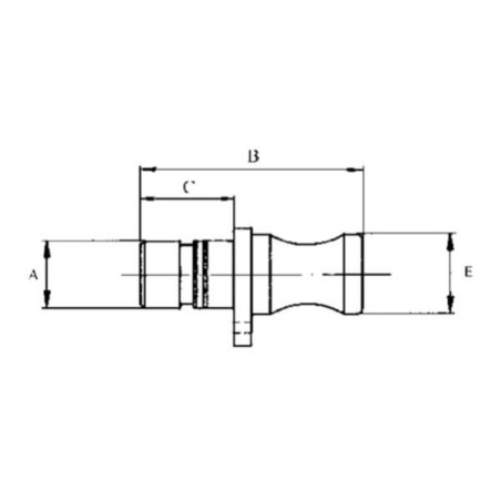 Coupling stop 10mm-WEO 1/4 inch - WEO147230400