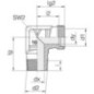 Elbow coupling 14S R3/8 - WES14SRK38