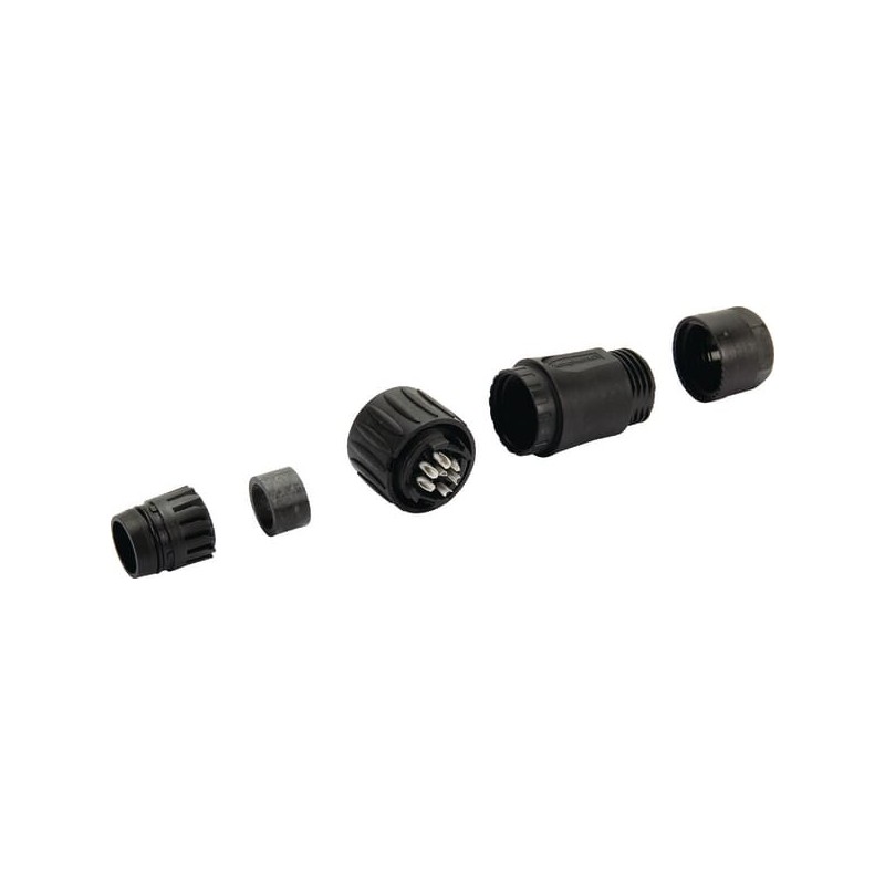 Cable plug, 7-pin, solder version - WESC01630H Cable plug, 7-pin, solder version - WESC01630H