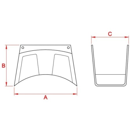 Uchwyt ścienny na wąż metalowy Plus - WG7005X