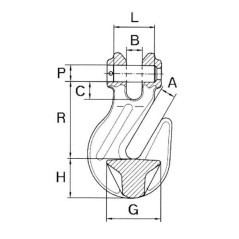 Grab hook 5T - WA92