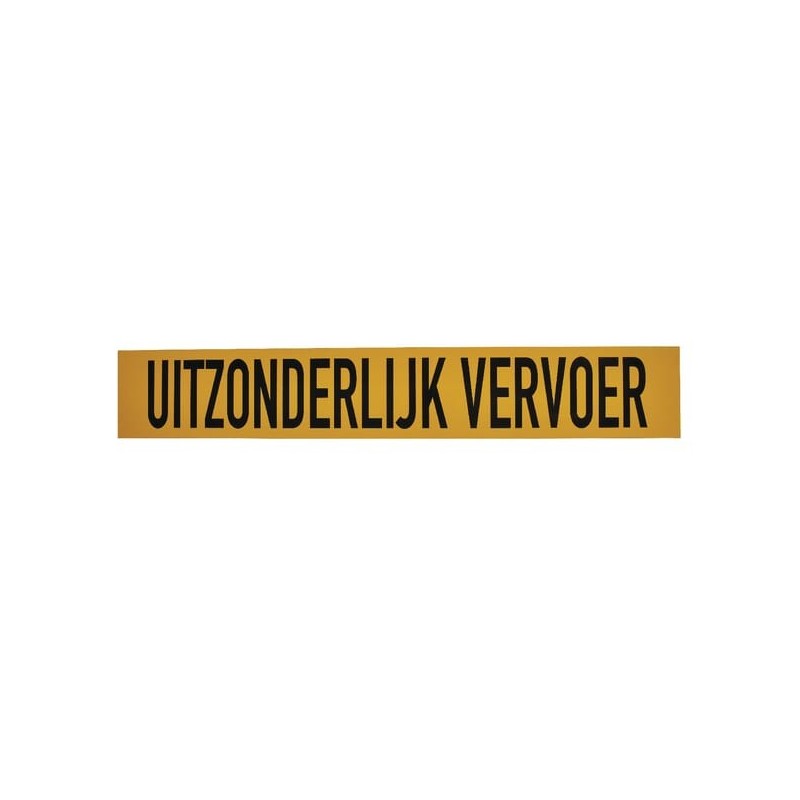 Schild UITZONDERLIJK VERVOER - WB90004NL Schild UITZONDERLIJK VERVOER - WB90004NL