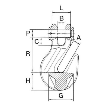 Grab hook 2T - WA90