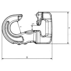 Hook for Rundschlinge 3T - WACJ03
