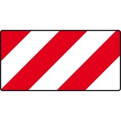 Right red-white warning sign - WB50378