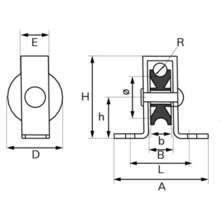 Riemenscheibe 40mm Poly-Rad - WAE62029102