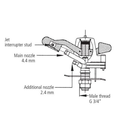 Sektorrgn. einstb. V60 BU 3/4 Zoll - WB604424