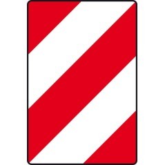 Tablica ostrzegawcza, lewa 423x282 mm - WB50365