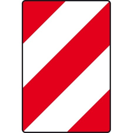 Left warning sign 423x282 mm - WB50365
