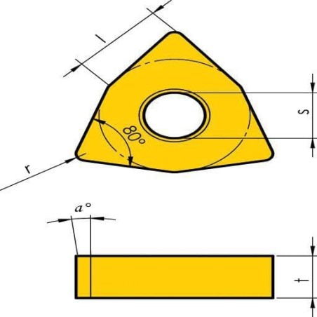 Turning insert WNMG 080408 10x - WNMG080408MMIT1601