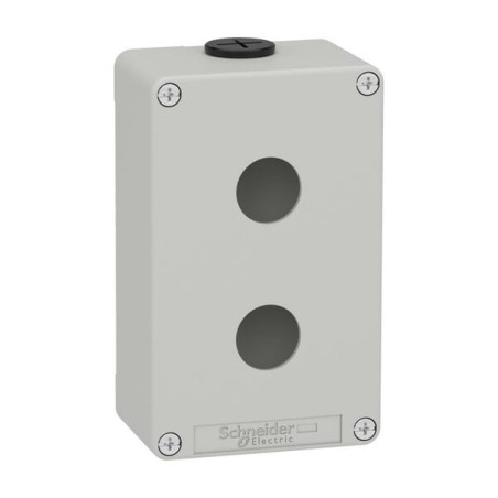 Push button box, metal 2 hole - XAPD2202