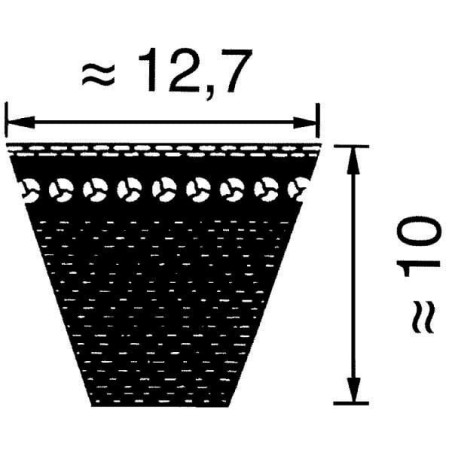 V-belt super XE power - XPA3550XEP