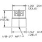 Electrical indicator 1/8 50mbar - X770050 Electrical indicator 1/8 50mbar - X770050