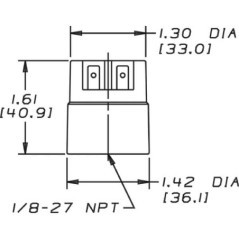 Elektro- Indikator 1/8 60mbar - X770062